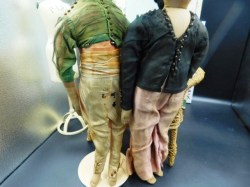 2 ethnic silk cloth dolls b